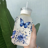 UV DTF Cup Wraps – 8 Sheets for 16oz Glass Cups, Decals & Craft Supplies (Butterfly A)